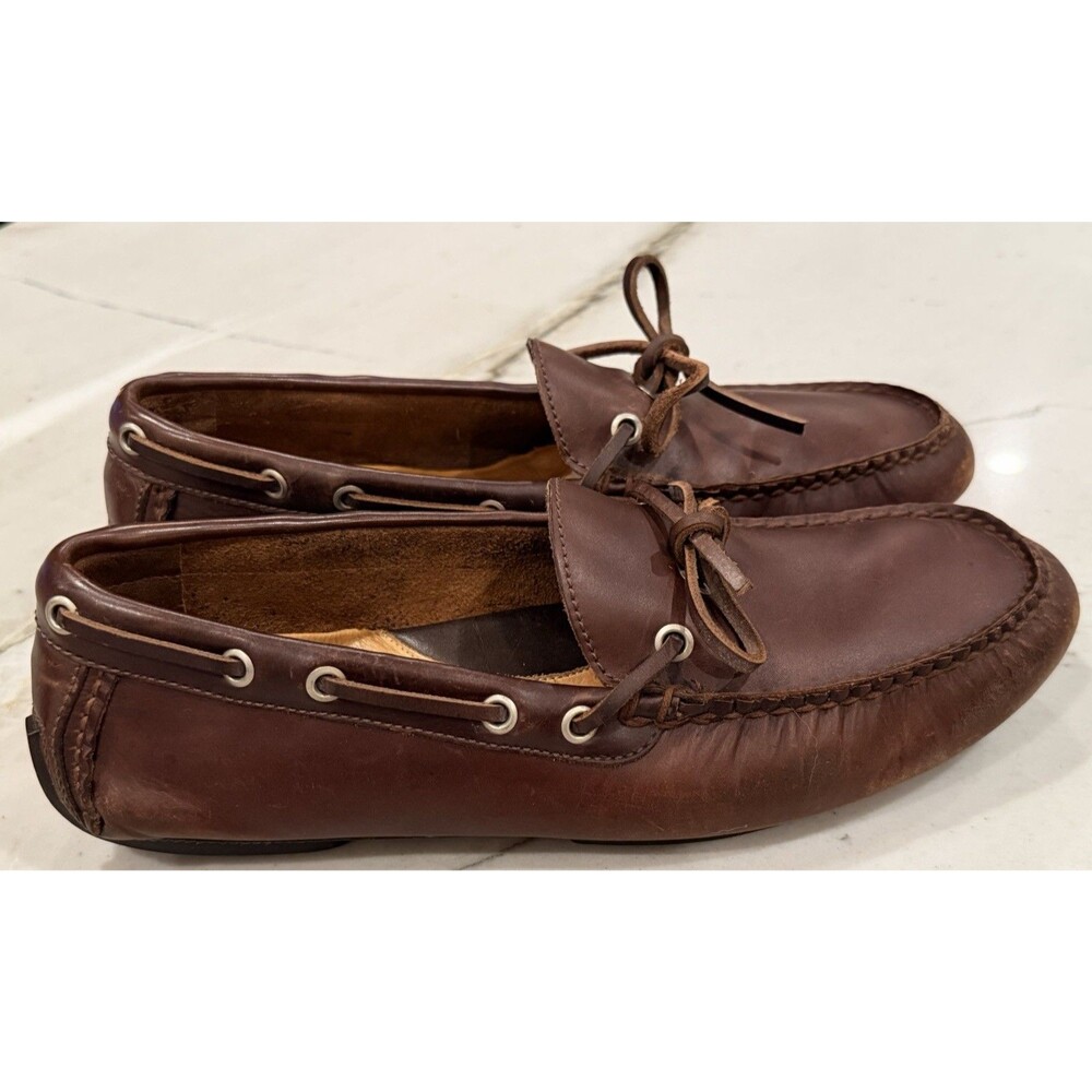 Polo Ralph Lauren Brown Leather Driving Moccasins Size 7D